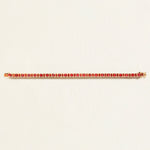 Merlot Art Deco Garnet Bracelet in natural gemstone and solid gold.