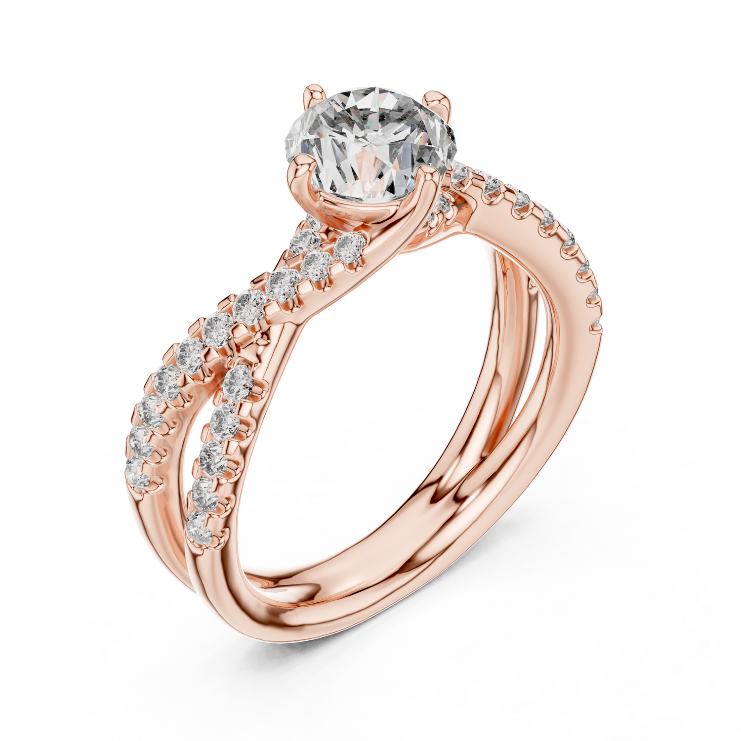 Trinity Solitaire Ring
