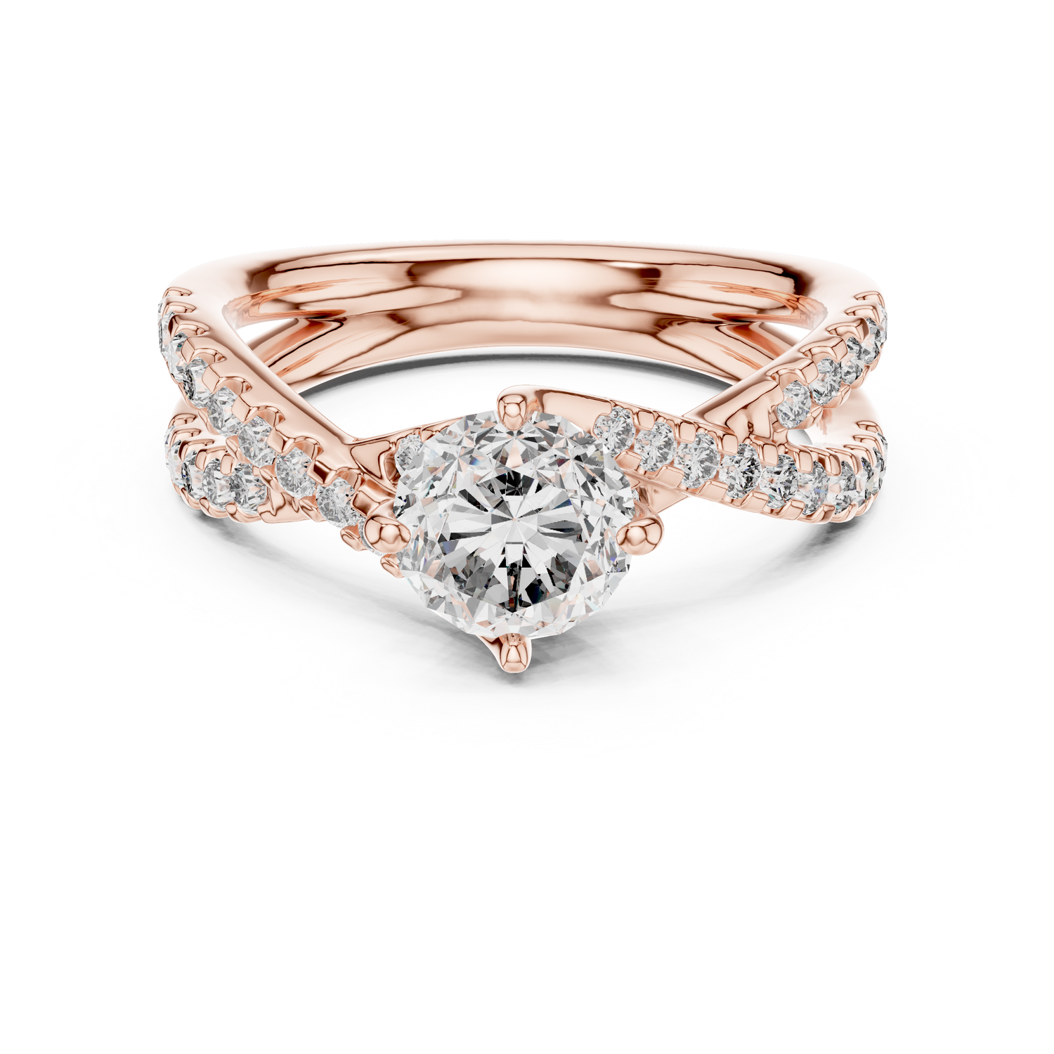 Trinity Solitaire Ring