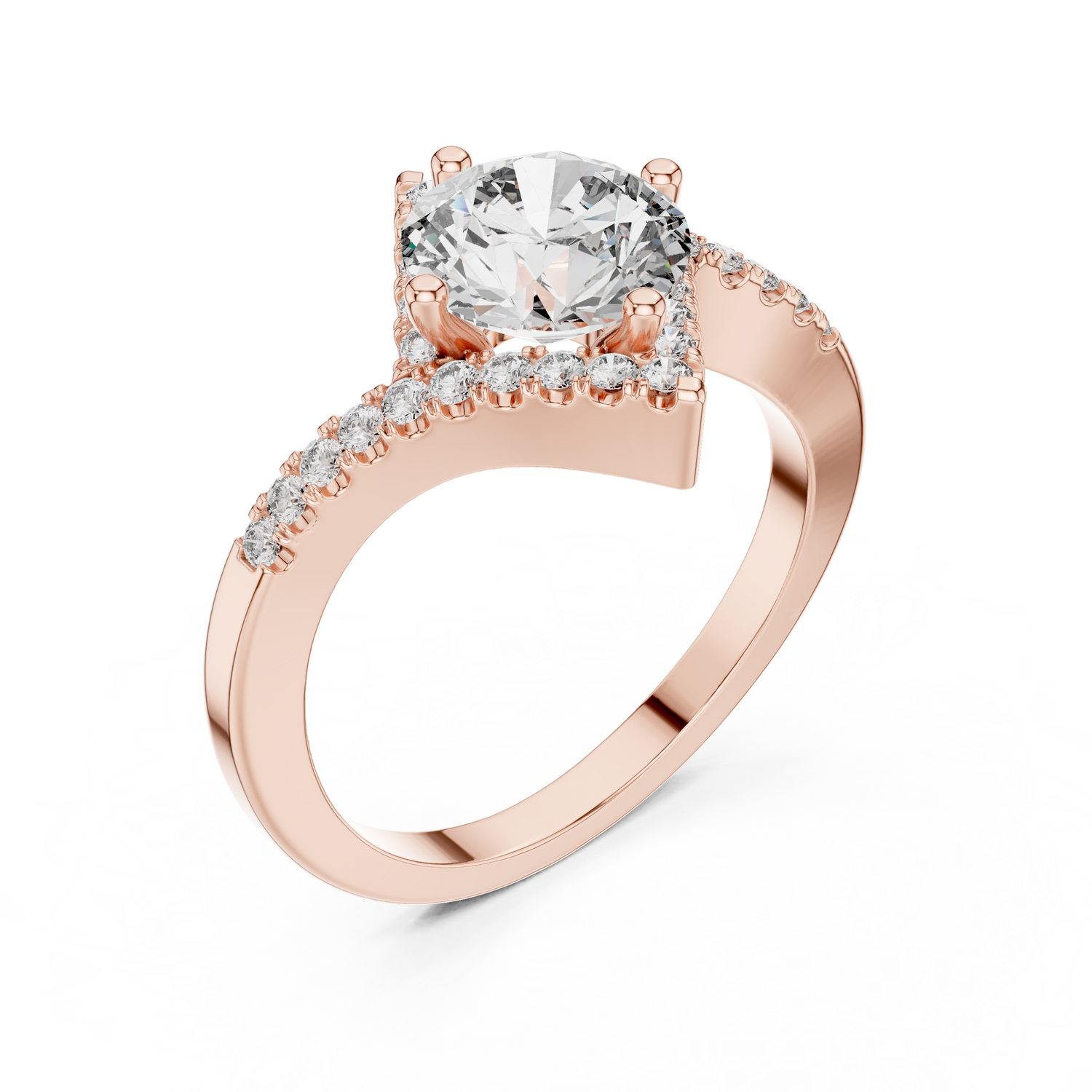 Flora Solitaire Ring
