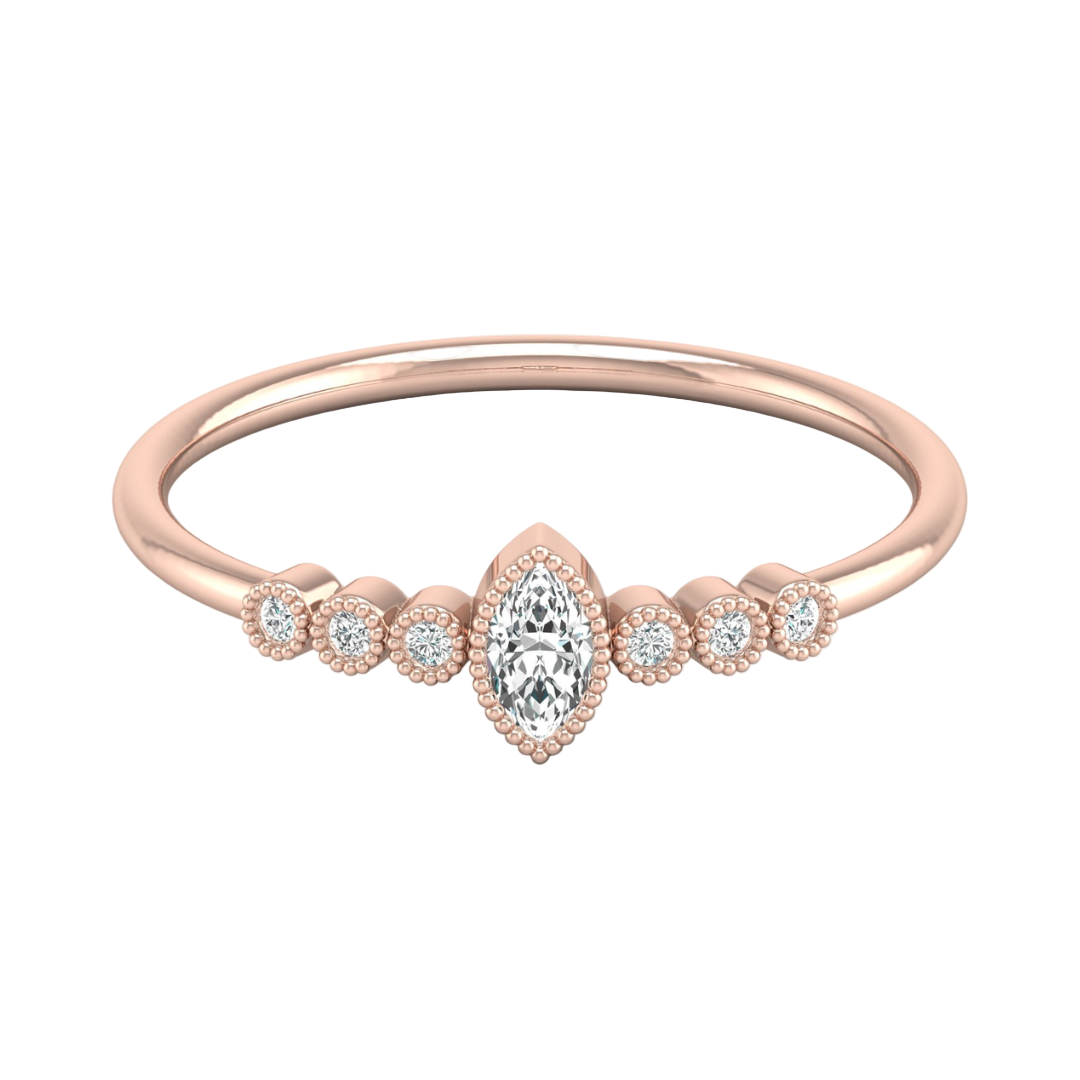 Daisy Solitaire Band
